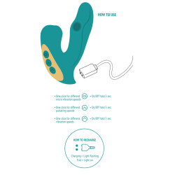 Xocoon Stimulateur de clitoris et point G Eternal 15cm Turquoise